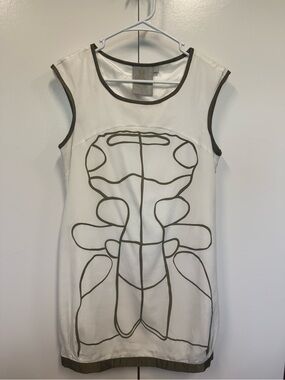 New twelve by twelve mini dress with modern artsy pattern - summer.  Art museum